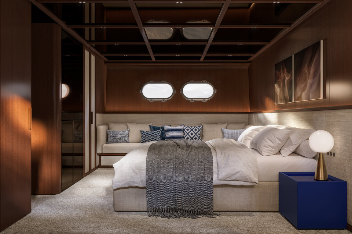 SHE Sanlorenzo owner's cabin