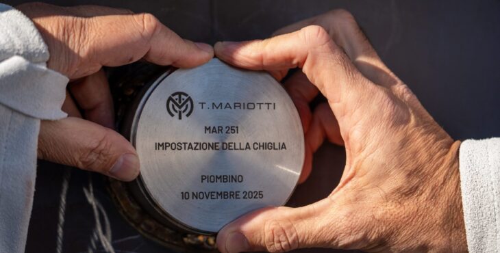 T. Mariotti e ISPRA celebrano la cerimonia di posa della chiglia della nave oceanografica Arcadia